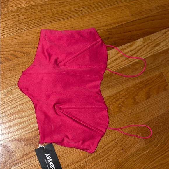 Zara Tops - Zara Vibrant Pink Crop Top